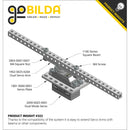 ServoCity 1902 Series Dual Servo Arm (25 Tooth Spline, 64mm Length)