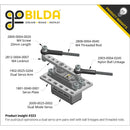 ServoCity 1902 Series Dual Servo Arm (25 Tooth Spline, 64mm Length)