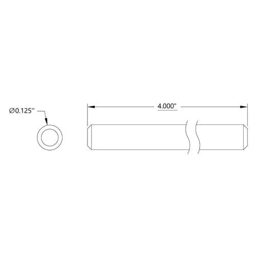 ServoCity 1/8" Shaft (Stainless Steel, 4" Length)