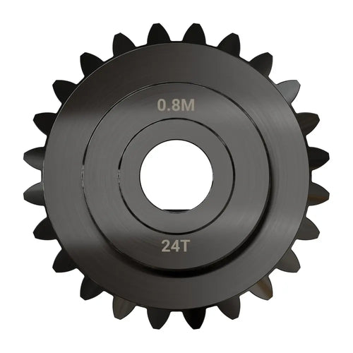 ServoCity 2317 Series MOD 0.8 Steel Miter Gear (Set-Screw, 5mm Round Bore, 24 Tooth)