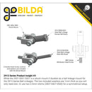 ServoCity 2913 Series Ball Linkage (Female M4 X 0.7mm, 24.1mm Length) - 2 Pack