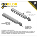 ServoCity 2913 Series Ball Linkage (Female M4 X 0.7mm, 24.1mm Length) - 2 Pack