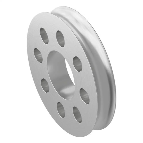 ServoCity 3400 Series Hub Mount Round Belt Pulley (14mm Bore, 32mm PD)