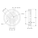 ServoCity 3612 Series Thin Rhino Wheel (14mm Bore, 96mm Diameter)
