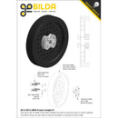 ServoCity 3612 Series Thin Rhino Wheel (14mm Bore, 96mm Diameter)