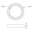 ServoCity 5/8-inch ID Non-Flanged Ball Bearing 7/8-inch OD, 5/32-inch Thick (2x)