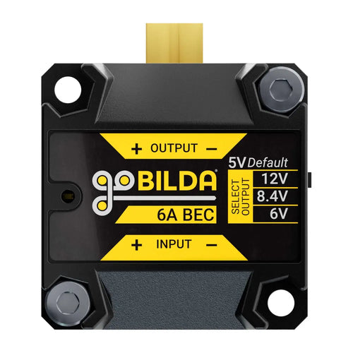 ServoCity 6A BEC / Voltage Regulator (6-24V Input, 5V, 6V, 8.4V, 12V Output, XT30 Connectors)