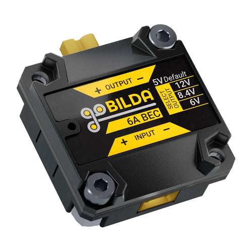 ServoCity 6A BEC / Voltage Regulator (6-24V Input, 5V, 6V, 8.4V, 12V Output, XT30 Connectors)