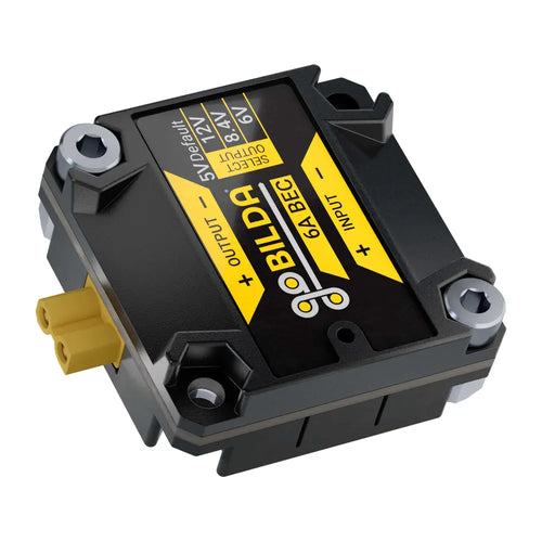 ServoCity 6A BEC / Voltage Regulator (6-24V Input, 5V, 6V, 8.4V, 12V Output, XT30 Connectors)