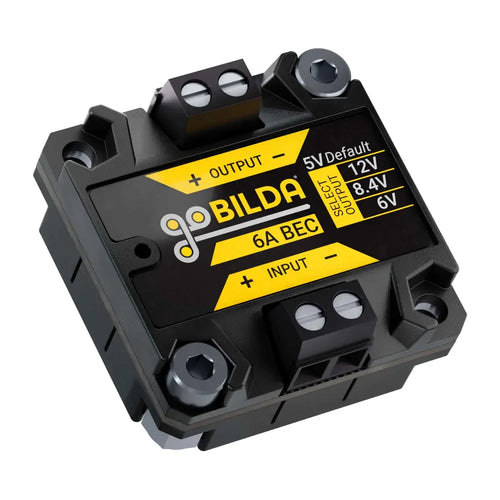 ServoCity 6A BEC / Voltage Regulator (6-24V Input, 5V, 6V, 8.4V, 12V Output, Screw Terminals)