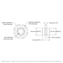 ServoCity 8mm Pitch Press-Fit Pinion Sprocket (8mm REX™ Bore, 8 Tooth) - 2 Pack