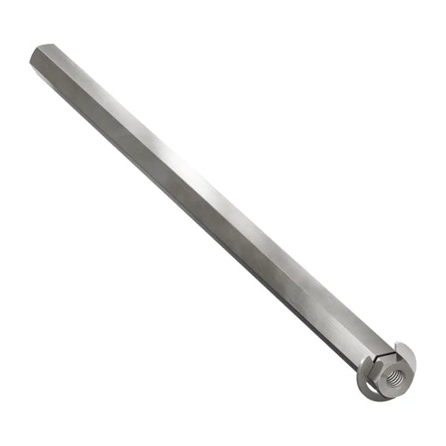 ServoCity 8mm REX™ Shaft w/ E-Clip (Stainless Steel, 168mm Length)