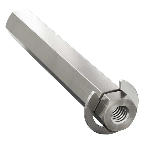 ServoCity 8mm REX™ Shaft w/ E-Clip (Stainless Steel, 52mm Length)