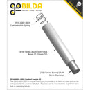 ServoCity Compression Spring (6mm ID x 8mm OD, 1.1Kg Max Load, 4-25mm Length) - 2 Pack