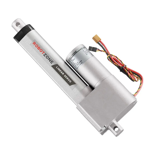ServoCity Heavy-Duty Linear Servo (Position Control, 12-24V, 225lb Thrust, 0.3"/sec, 4" Stroke)