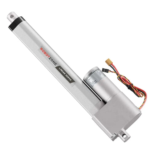 ServoCity Heavy-Duty Linear Servo (Position Control, 12-24V, 225lb Thrust, 0.3"/sec, 8" Stroke)