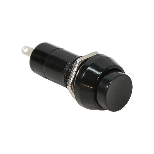 ServoCity Latching SPST Round Push Button Switch (Black)
