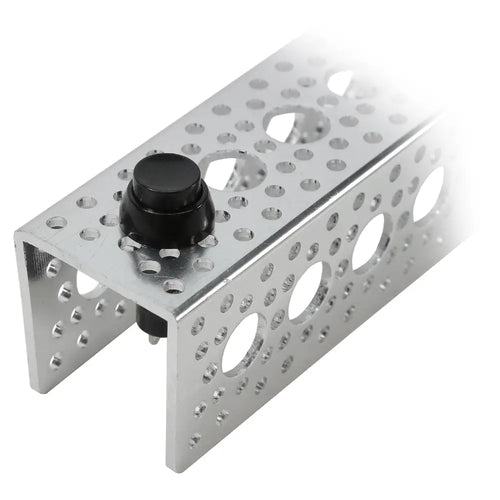 ServoCity Latching SPST Round Push Button Switch (Black)