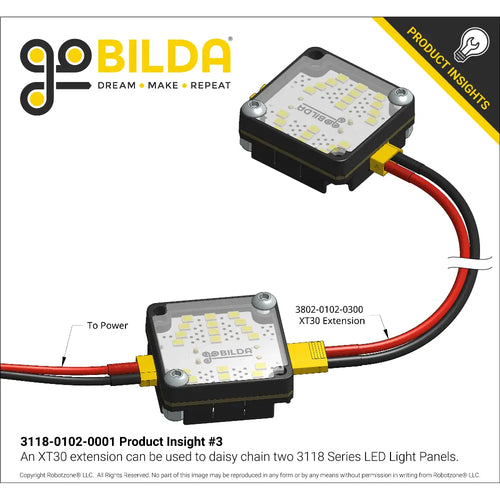 ServoCity LED Light Panel (XT30 Input)