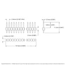 ServoCity Male Header Row (40 Pin) - 6 Pack