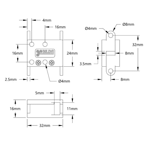 ServoCity N20 Gear Motor Enclosure
