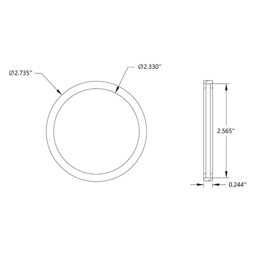 ServoCity Rubber Traction Ring for 3" Disc Wheel (3mm Groove-Width)