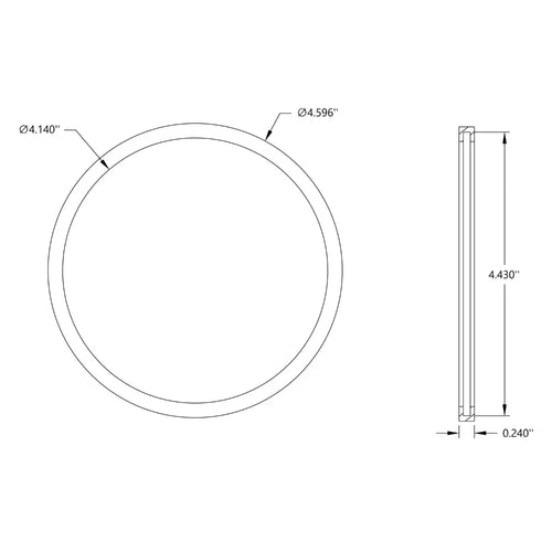 ServoCity Rubber Traction Ring for 5" Disc Wheel (3mm Groove-Width)
