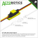 ServoCity Servo Connector Clip (Yellow) - 6 Pack