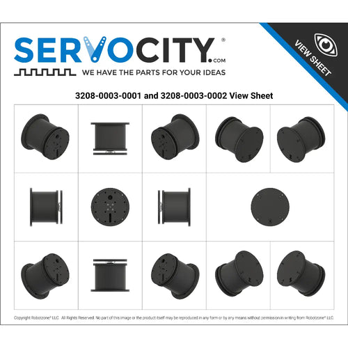 ServoCity Servo-Driven Base Pan Kit (Dual Mode Servo)