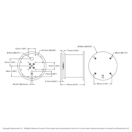 ServoCity Servo-Driven Base Pan Kit (Dual Mode Servo)