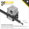 ServoCity Servo-Driven Gear Rack Kit (12lb Thrust, 11.4 in/sec, Single Gear Rack)