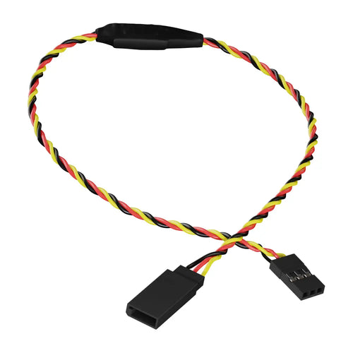 ServoCity Signal-Boosting Servo Extension (3-Pos TJC8, MH-FC to FH-MC, 300mm Length)