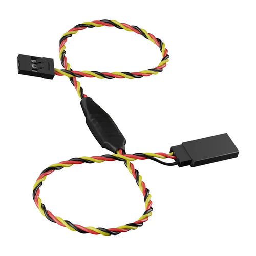 ServoCity Signal-Boosting Servo Extension (3-Pos TJC8, MH-FC to FH-MC, 300mm Length)