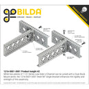 ServoCity 90 Degree Angle Bracket (1-1) - 4 Pack