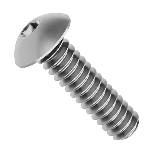 ServoCity Zinc-Plated Steel Button Head Screw (6-32 UNC, 1/2" Length) - 25 Pack