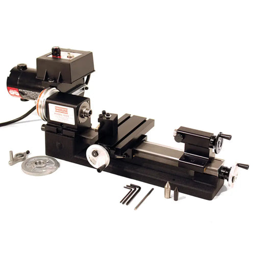 Sherline Manual 8-Inch Tabletop Lathe with Zero Adjustable Handwheels (Inch)