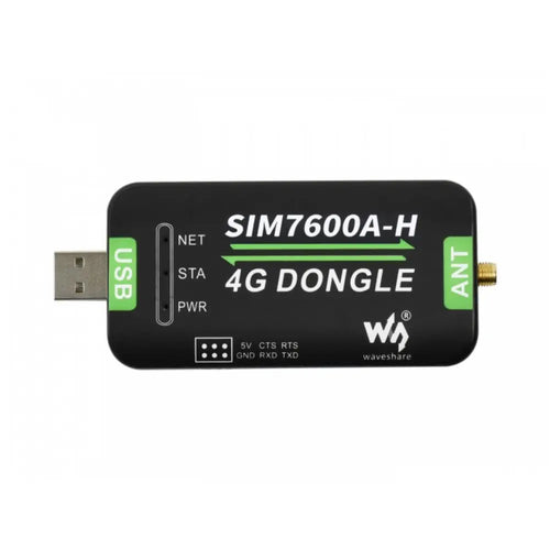 SIM7600A-H 4G DONGLE, GNSS Positioning for North America (AT&T)