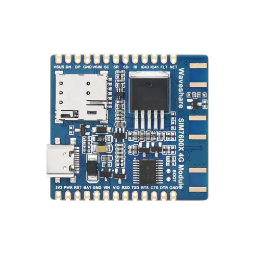 SIM7600G-H 4G Communication Module, 4G/3G/2G, GNSS Positioning w/ FPC Antenna