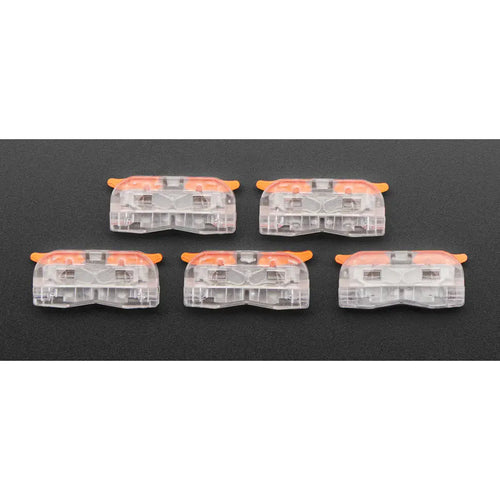 Snap Action 1-to-1 Wiring Block Connector Clear PCT-2-1M (5pcs)