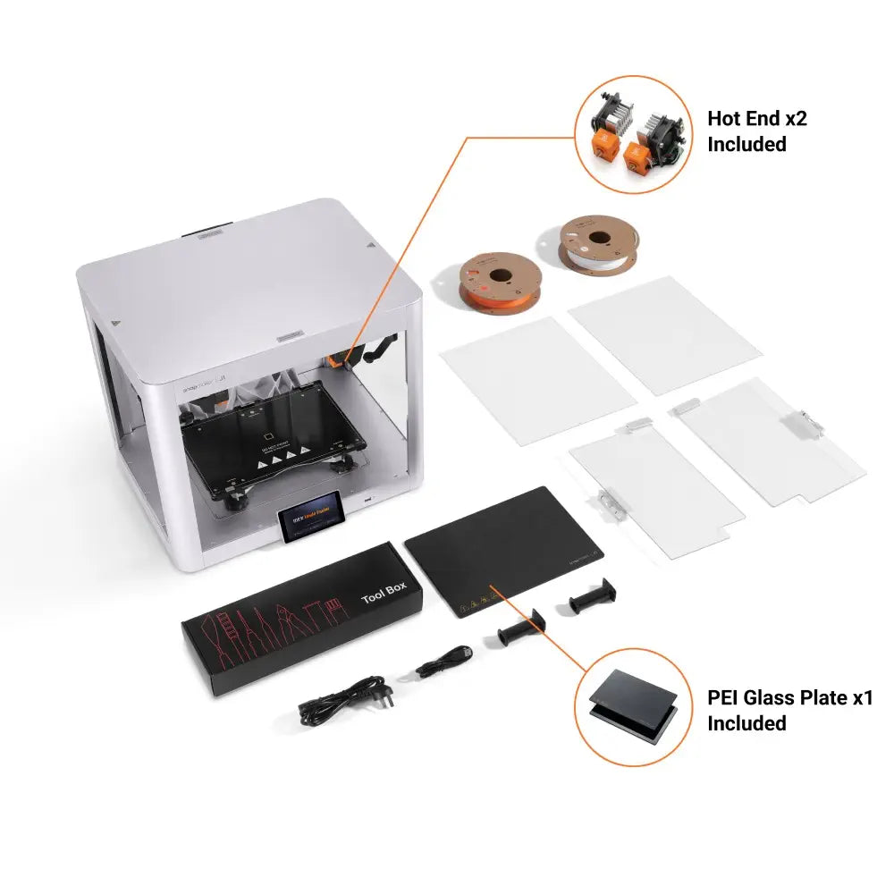 Snapmaker J1s High Speed Dual Extruder (IDEX) 3D Printer - RobotShop