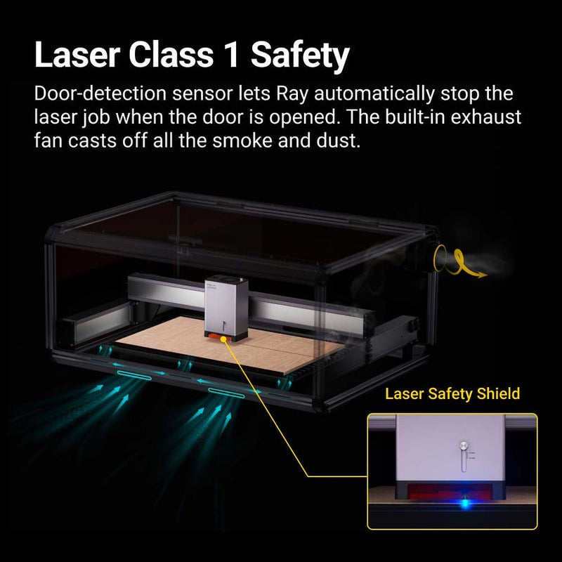 Snapmaker Ray 20W Laser Engraver & Cutter w/ Air Assist