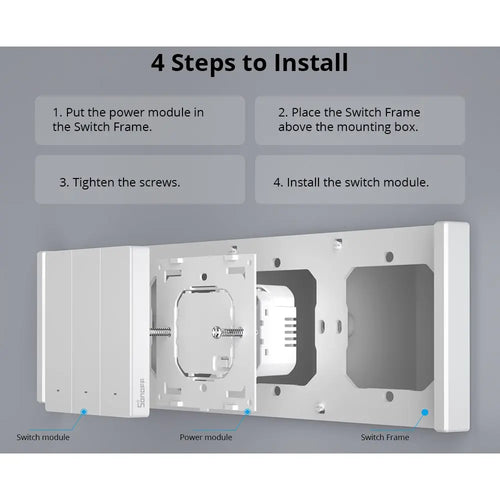 SONOFF SwitchMan Smart Wall Switch-M5 Matter (White) 2 Gang Type 120