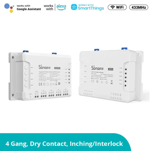 SONOFF 4CHR3 4-Gang Wi-Fi Smart Switch W/ RF Control
