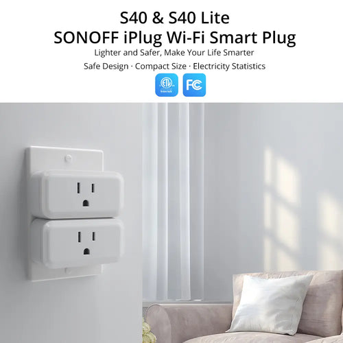 SONOFF iPlug Series Wi-Fi Smart Plug (S40 Lite - Type A)