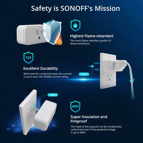 SONOFF iPlug Series Wi-Fi Smart Plug (S40 Lite - Type A)