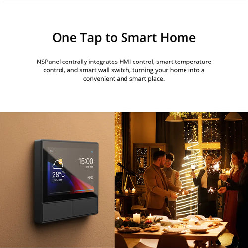 SONOFF NSPanel Smart Scene Wall Switch (120 Type, Dim Gray)