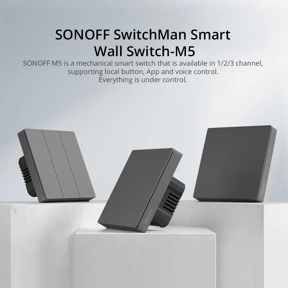 SONOFF SwitchMan Smart Wall Switch-M5 (3 Gang - Type 86)