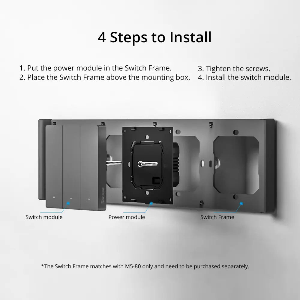 SONOFF SwitchMan Smart Wall Switch-M5 (3 Gang - Type 120)
