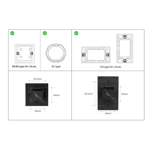 SONOFF SwitchMan Smart Wall Switch (M5-3C-80W)