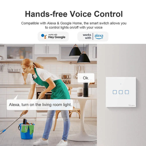 SONOFF TX Series WiFi Wall Switch (T2, US, 2 Gang, White)